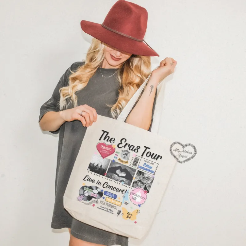 mexico city night 2 retro tote bag sold by Ally Makes Magic