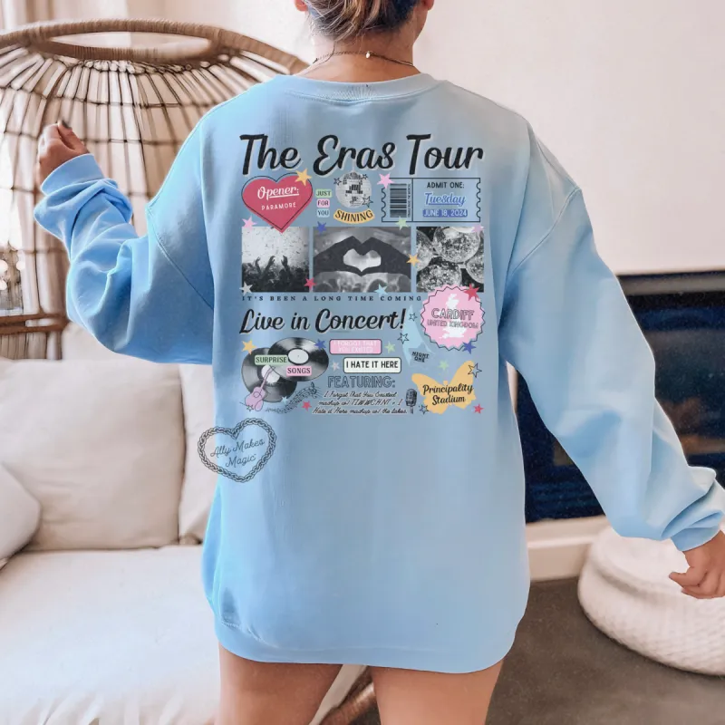 cardiff night 1 retro sweater | gildan sold by Ally Makes Magic