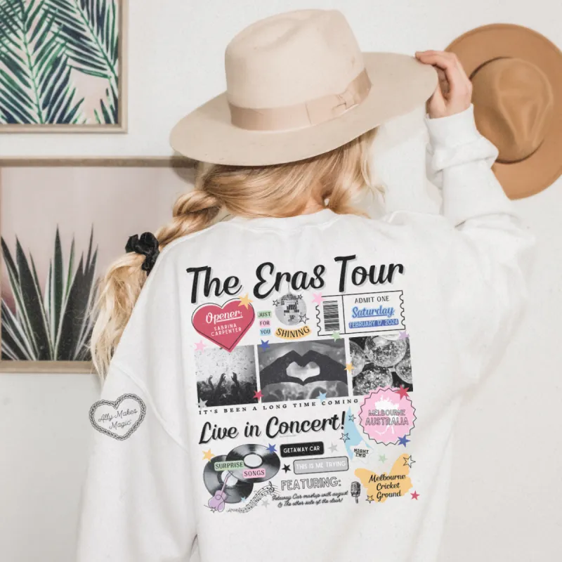 melbourne night 2 retro sweater | gildan sold by Ally Makes Magic