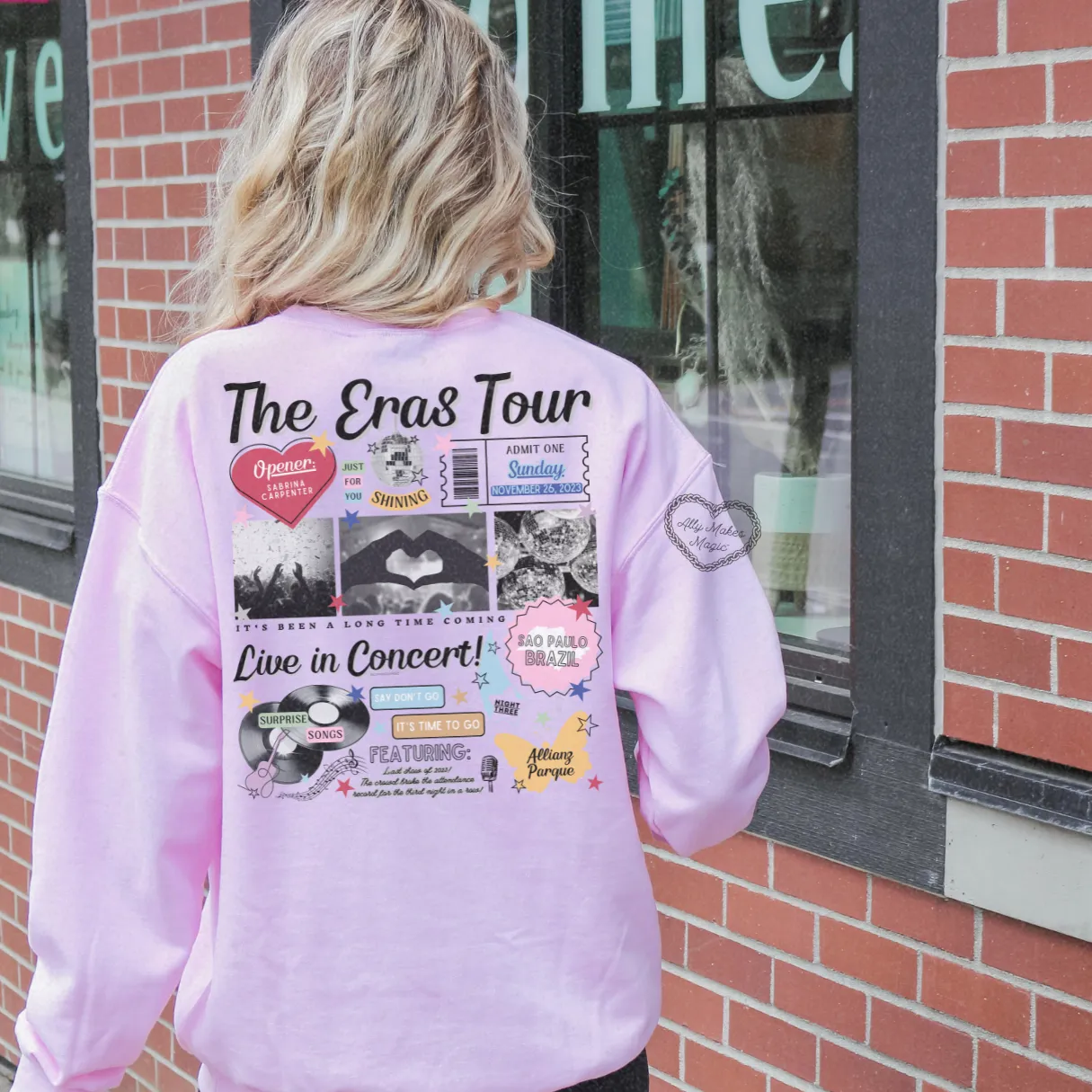 são paulo night 3 retro sweater | gildan sold by Ally Makes Magic