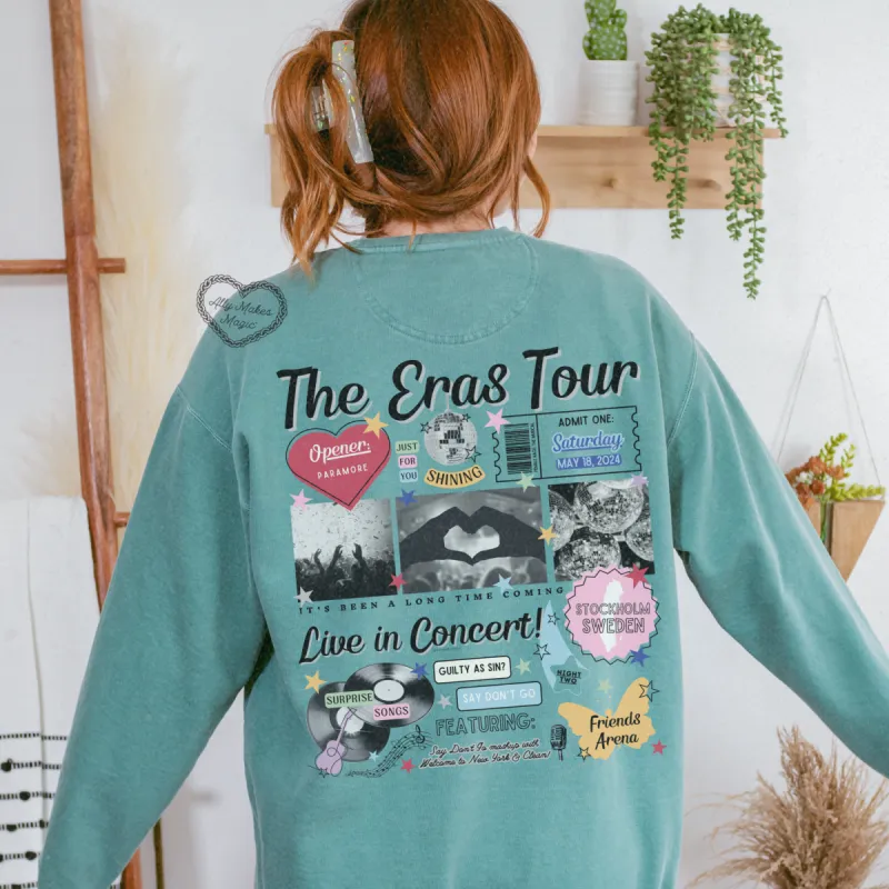 stockholm night 2 retro pullover | comfort colors sold by Ally Makes Magic