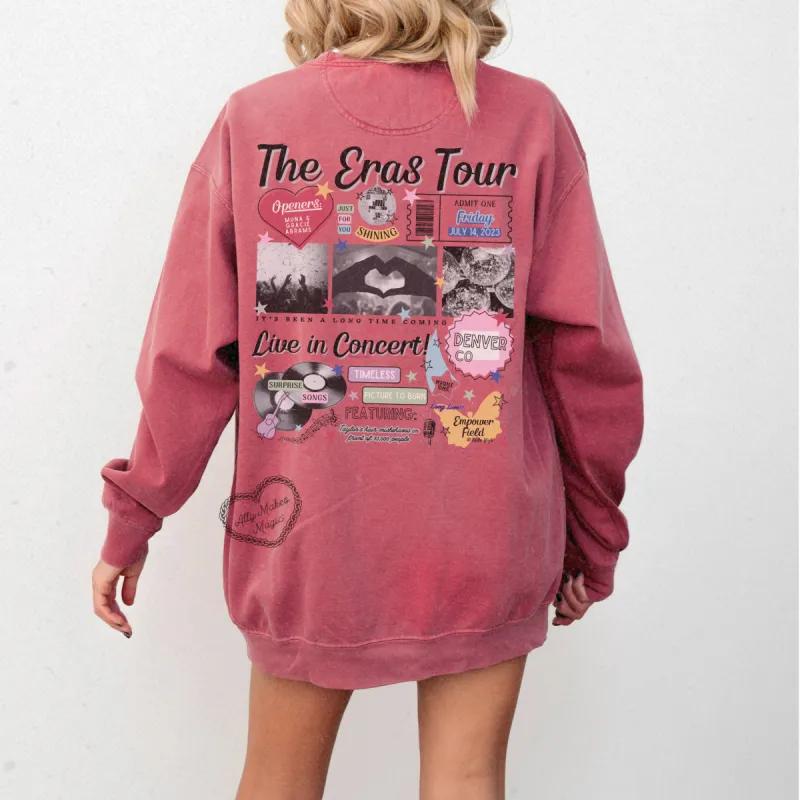 denver night 1 retro pullover | comfort colors sold by Ally Makes Magic