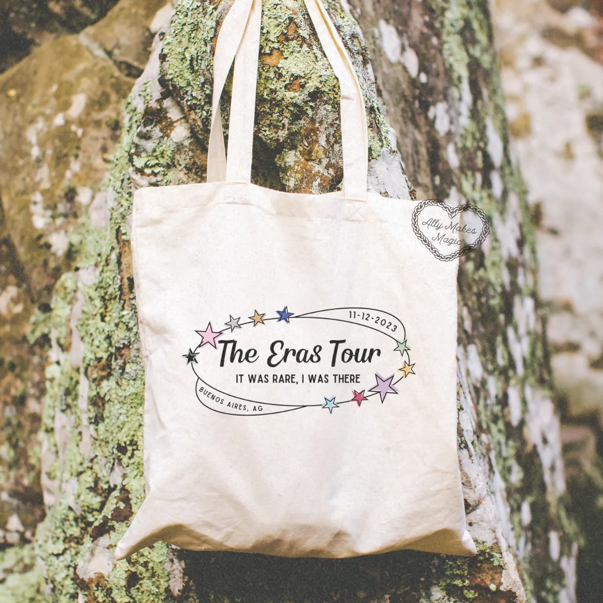 buenos aires night 3 retro tote bag sold by Ally Makes Magic product image thumbnail 2