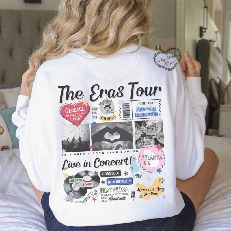 atlanta night 2 retro pullover | comfort colors sold by Ally Makes Magic