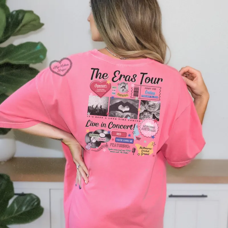 melbourne night 1 retro tee | comfort colors sold by Ally Makes Magic