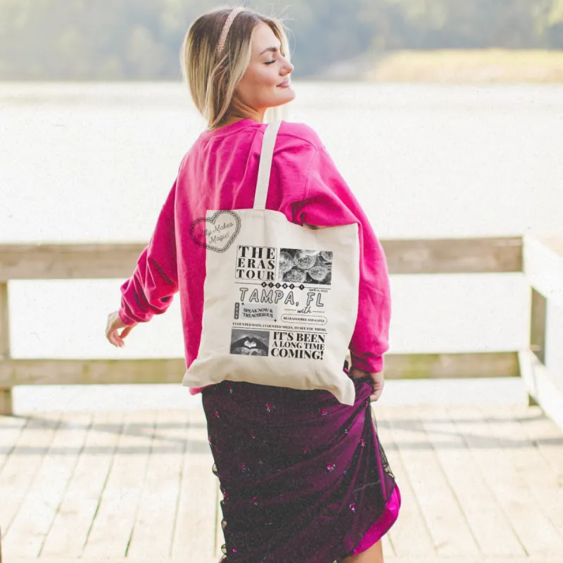tampa night 1 tote bag sold by Ally Makes Magic
