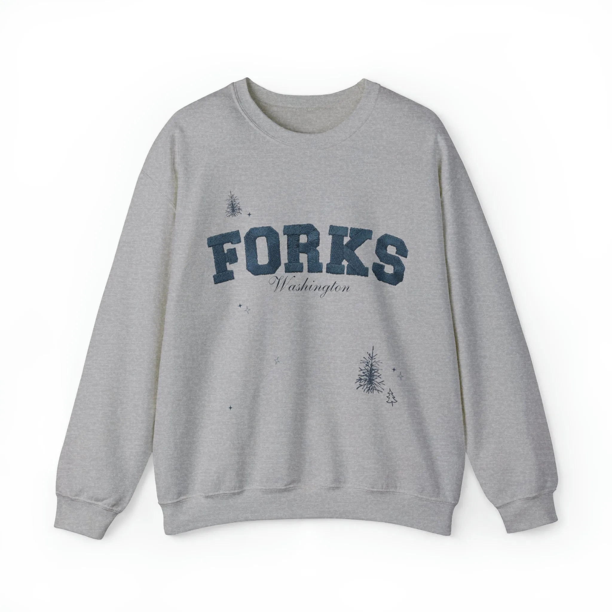forks, washington sweater (faux embroidery) sold by Ally Makes Magic product image thumbnail 3