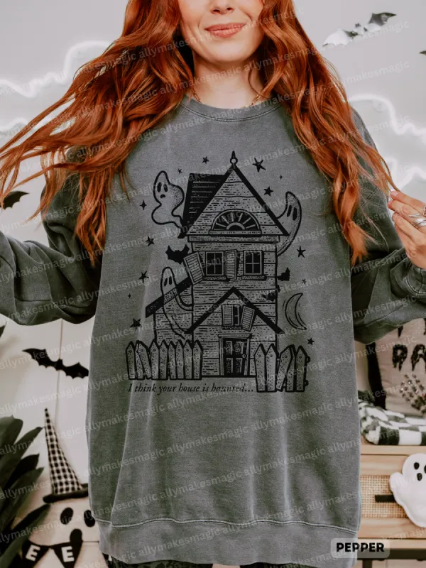ur house is haunted pullover sold by Ally Makes Magic
