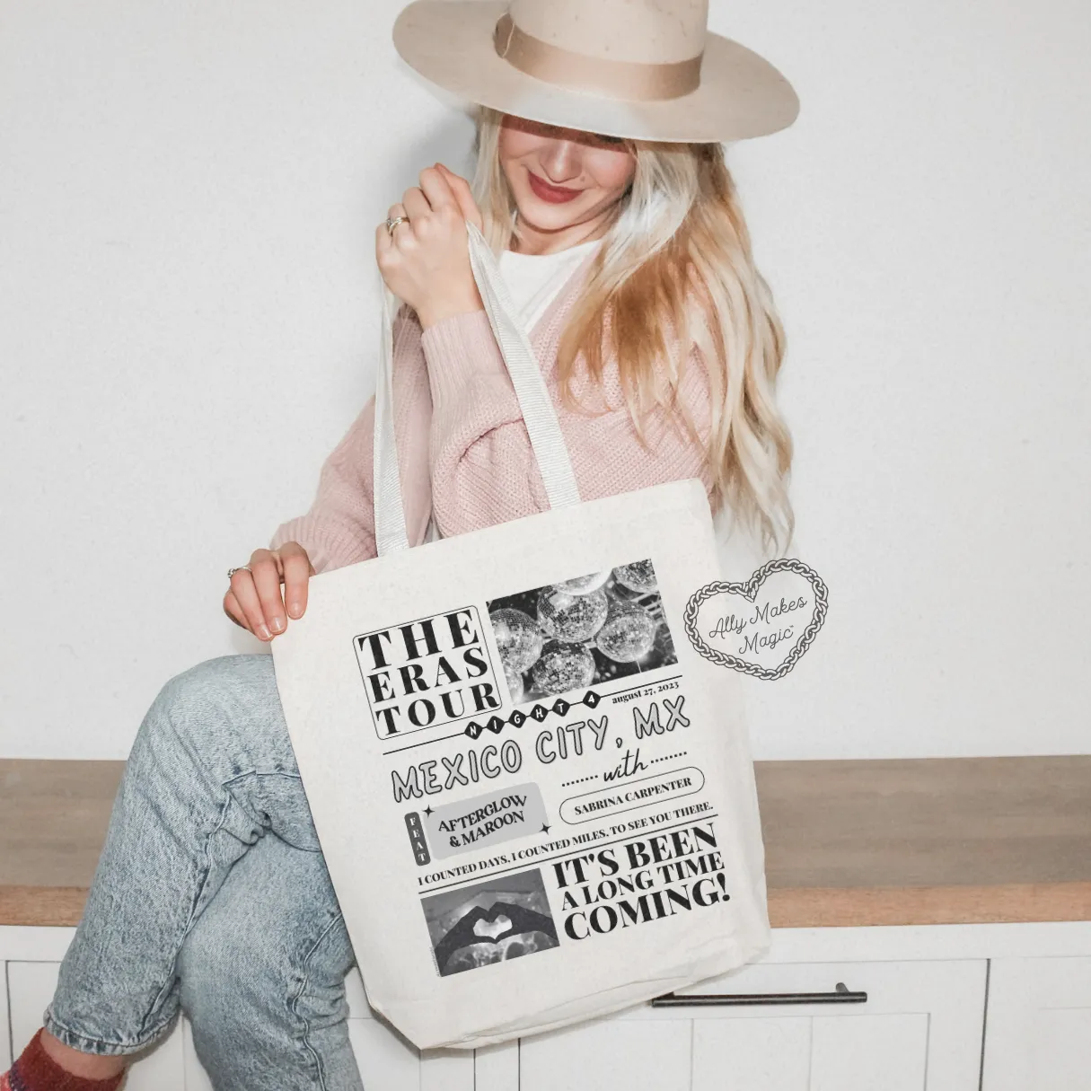 mexico city night 4 tote bag sold by Ally Makes Magic