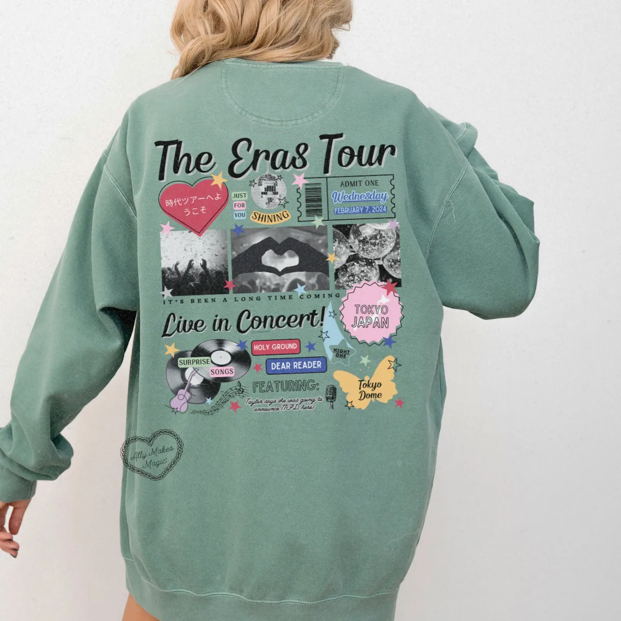 tokyo night 1 retro pullover | comfort colors sold by Ally Makes Magic