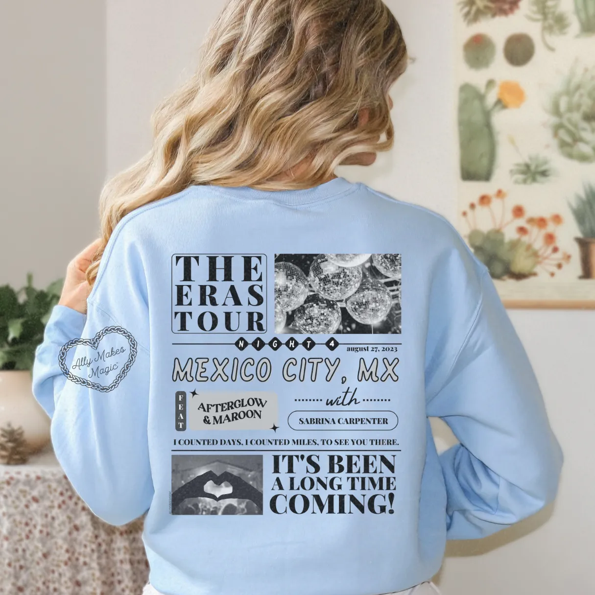 mexico city night 4 sweater | gildan sold by Ally Makes Magic