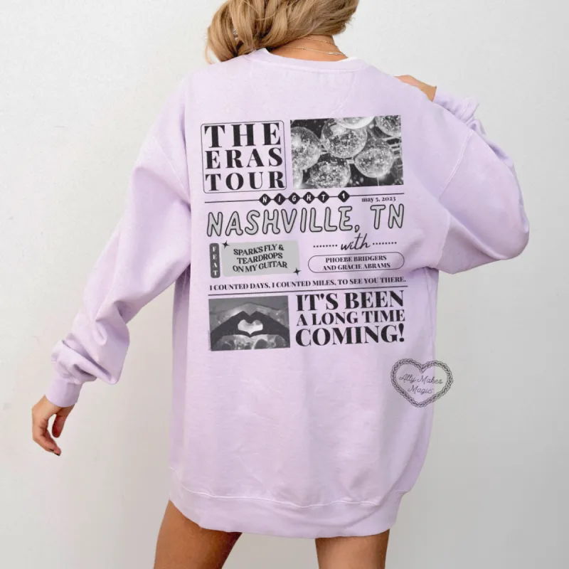 nashville night 1 pullover | comfort colors sold by Ally Makes Magic