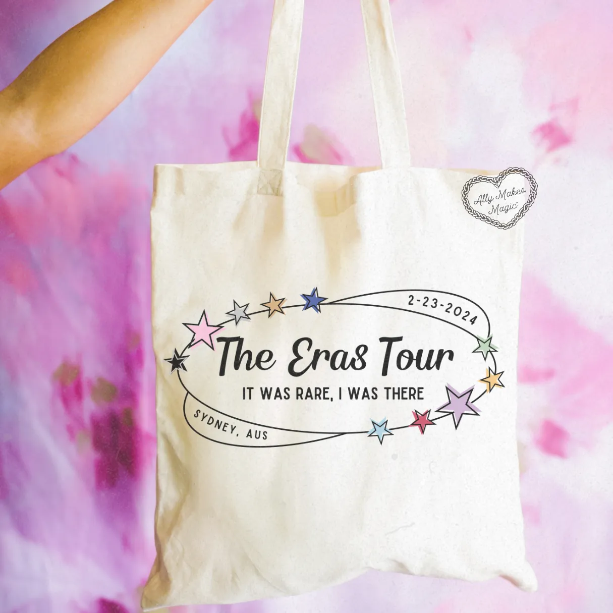 sydney night 1 retro tote bag sold by Ally Makes Magic product image thumbnail 2