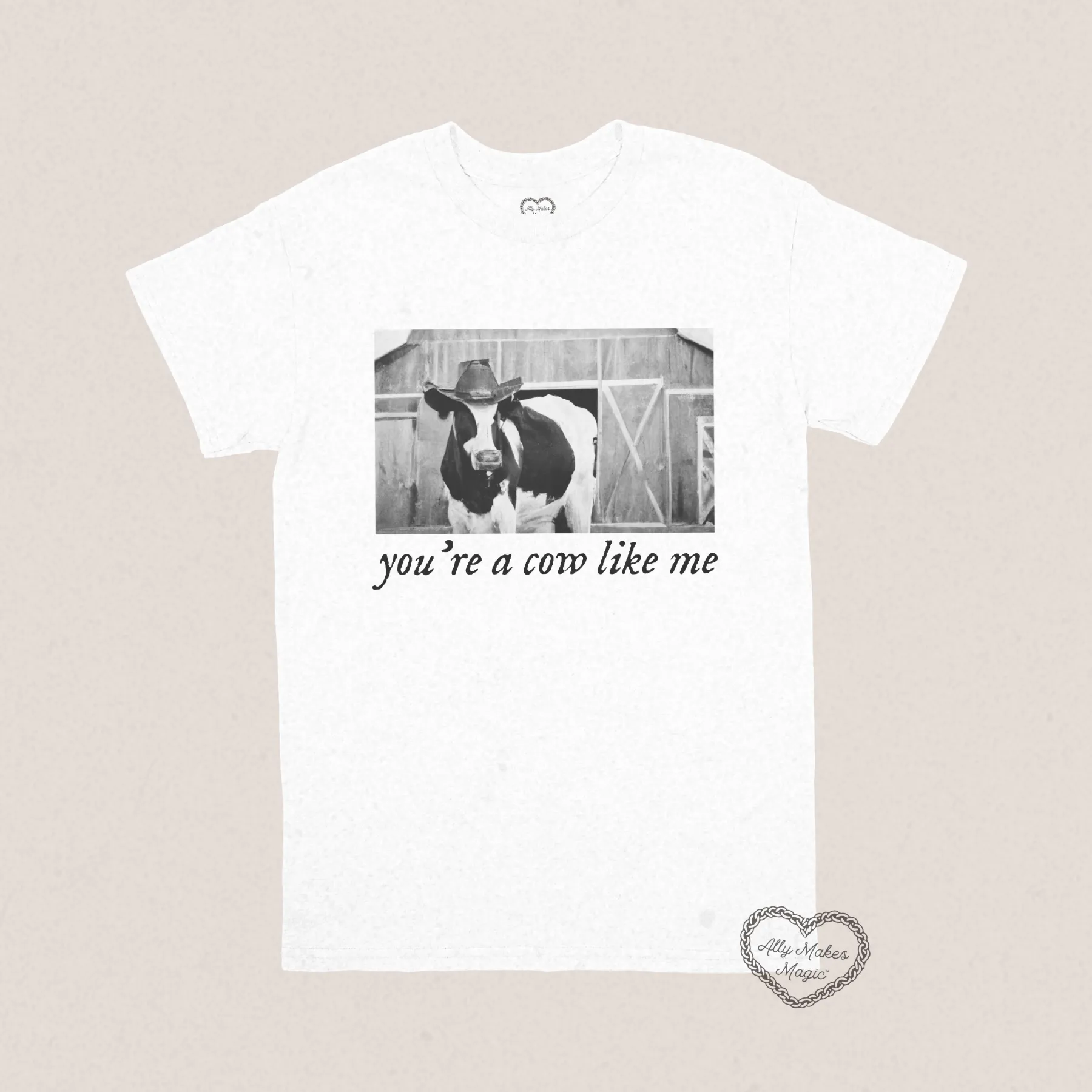 cow like me tee sold by Ally Makes Magic product image thumbnail 3
