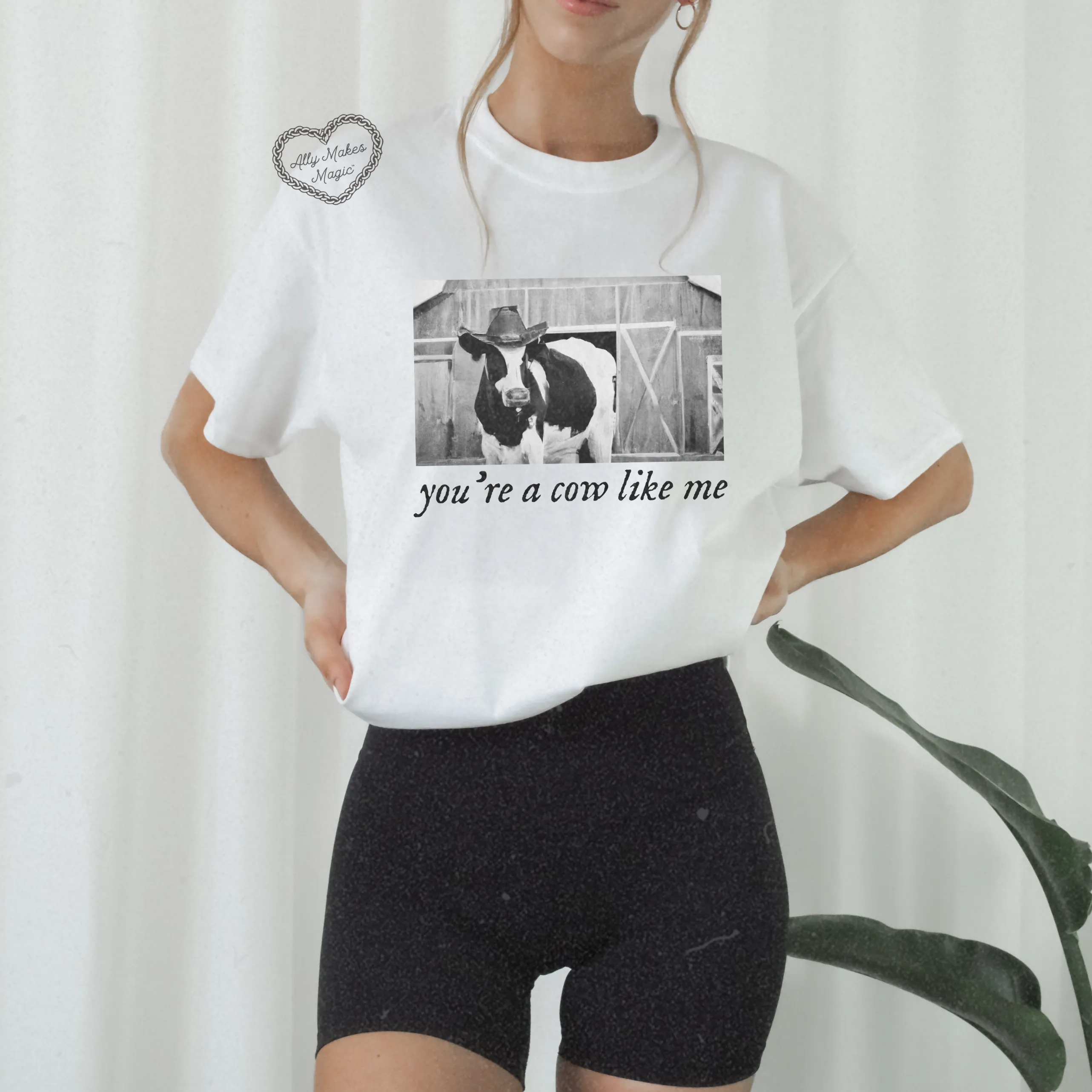 cow like me tee sold by Ally Makes Magic product image thumbnail 4