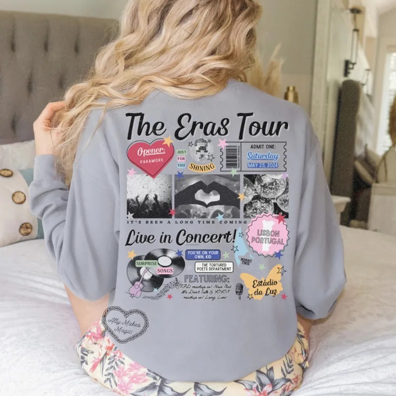 lisbon night 2 retro pullover | comfort colors sold by Ally Makes Magic