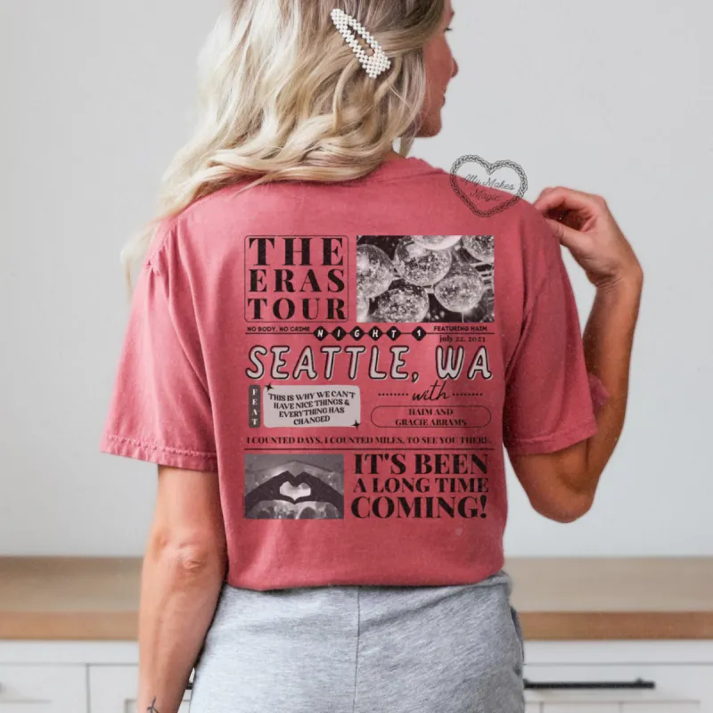 seattle night 1 t-shirt | comfort colors sold by Ally Makes Magic