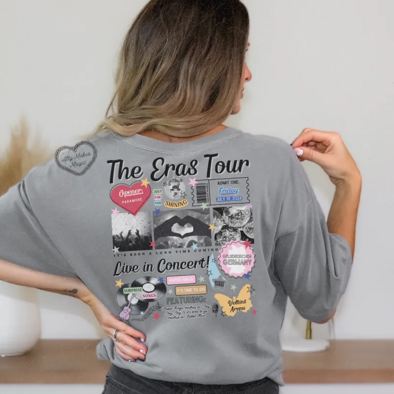 gelsenkirchen night 3 retro tee | comfort colors sold by Ally Makes Magic