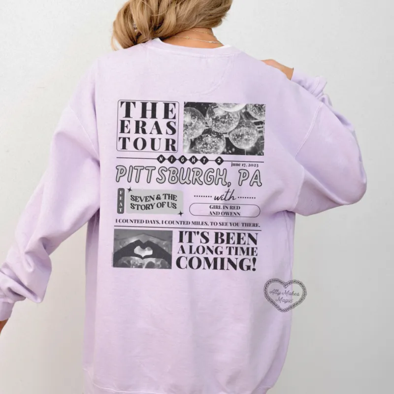 pittsburgh night 2 pullover | comfort colors sold by Ally Makes Magic