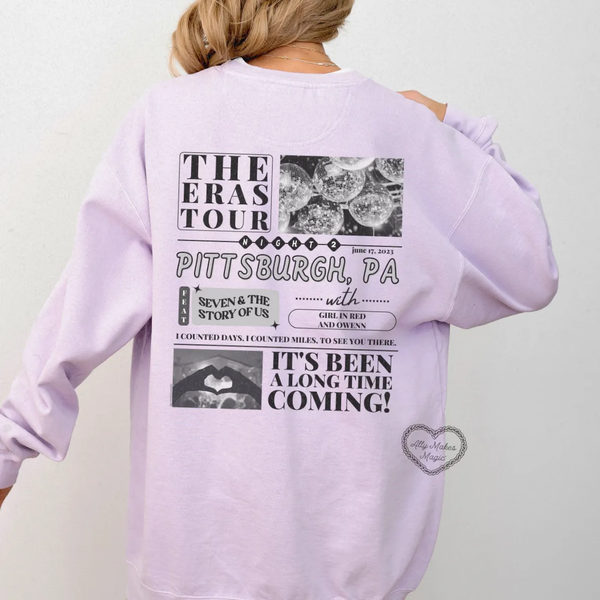 pittsburgh night 2 pullover | comfort colors sold by Ally Makes Magic