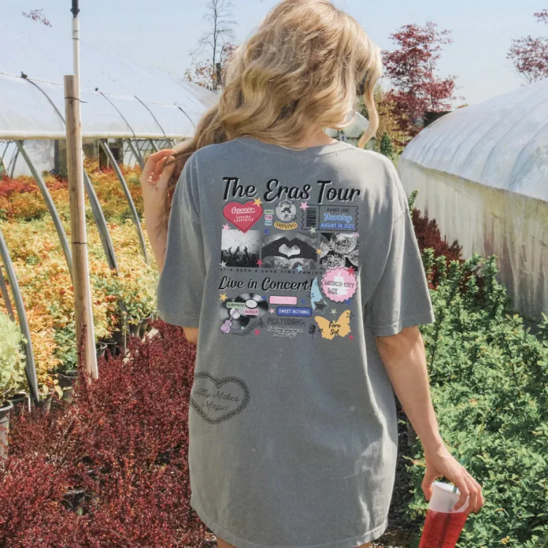mexico city night 1 retro t-shirt | comfort colors sold by Ally Makes Magic