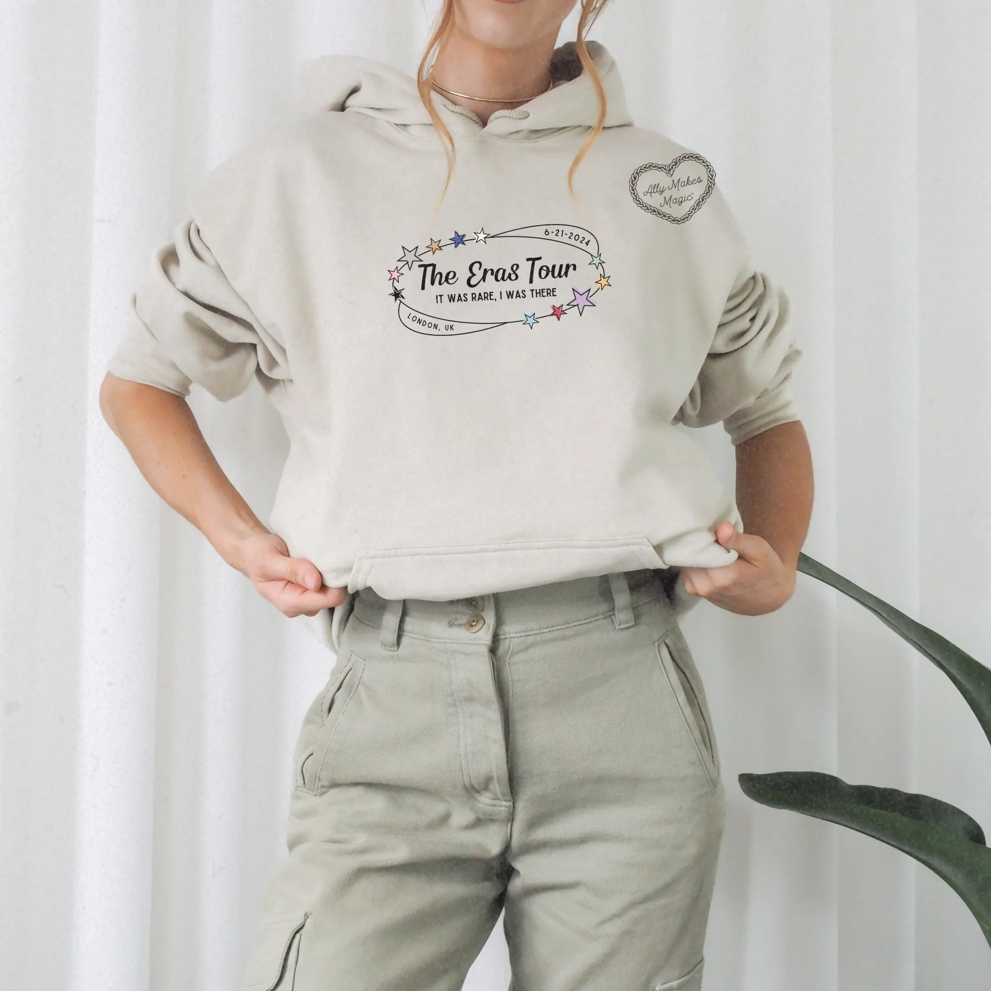 london night 1 retro hoodie sold by Ally Makes Magic product image thumbnail 2