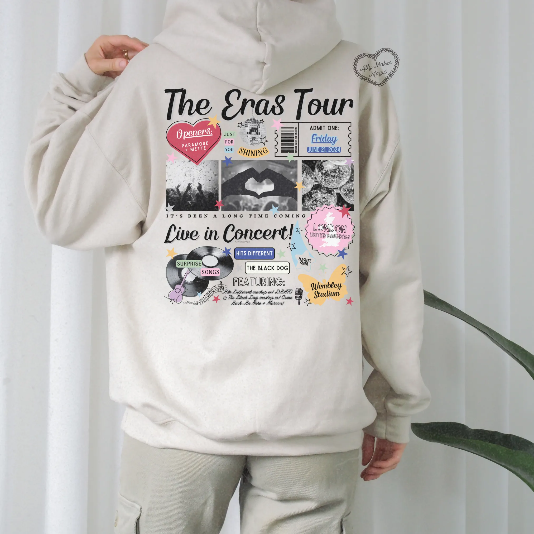 london night 1 retro hoodie sold by Ally Makes Magic