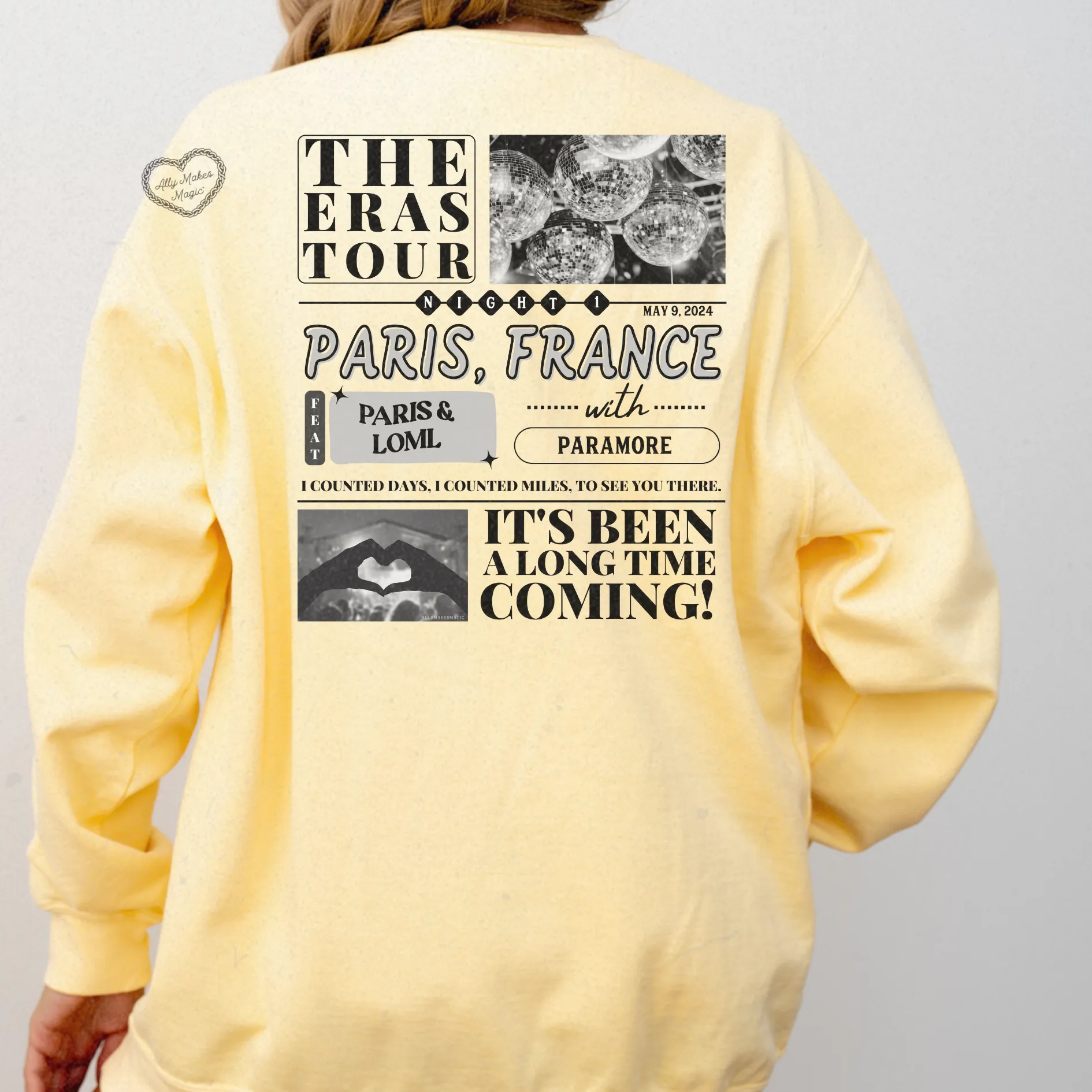 paris night 1 pullover | comfort colors sold by Ally Makes Magic