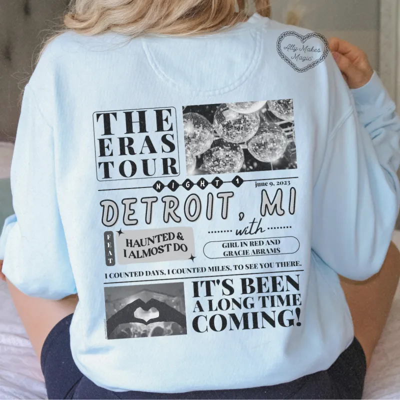 detroit night 1 pullover | comfort colors sold by Ally Makes Magic