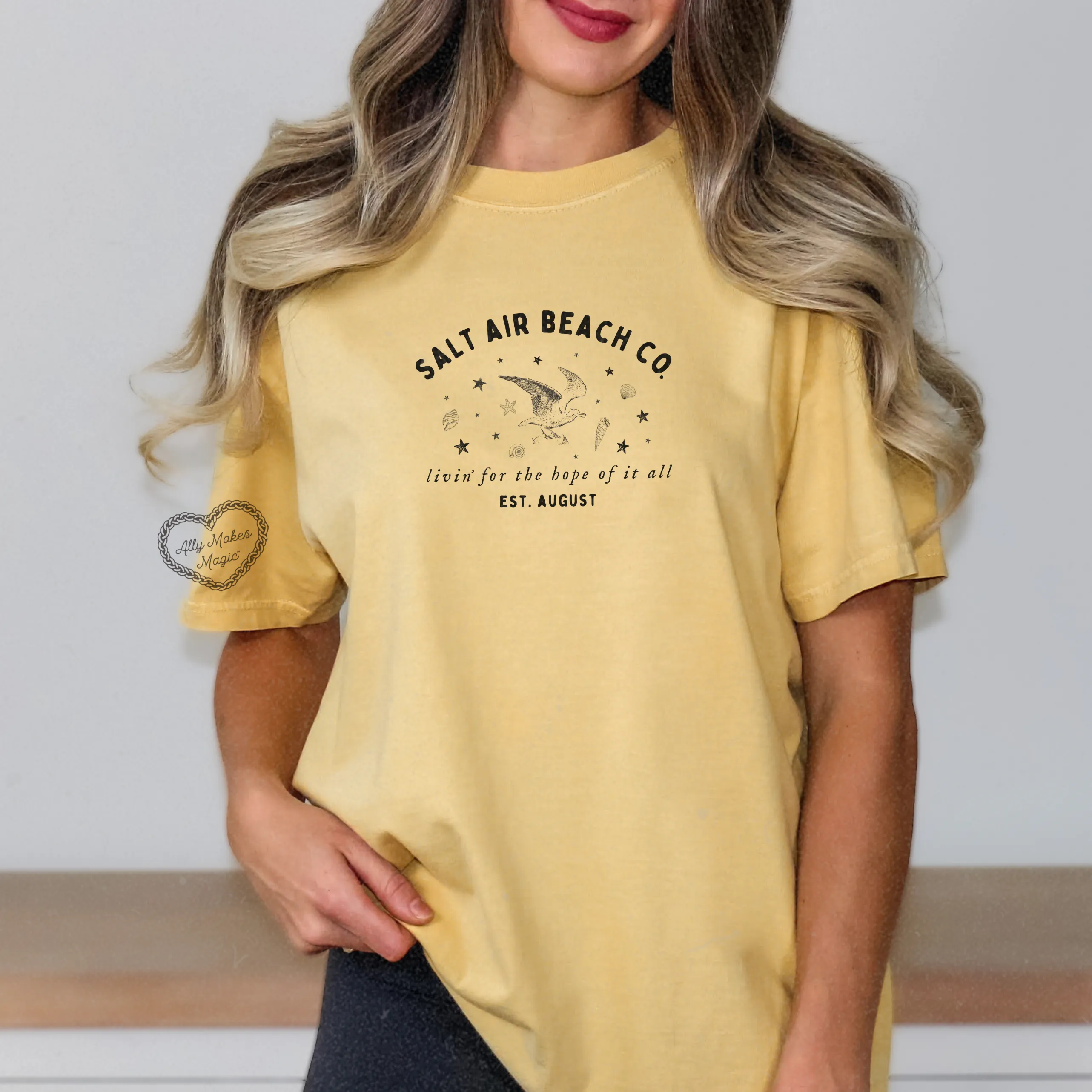 salt air beach co. tee sold by Ally Makes Magic product image thumbnail 2