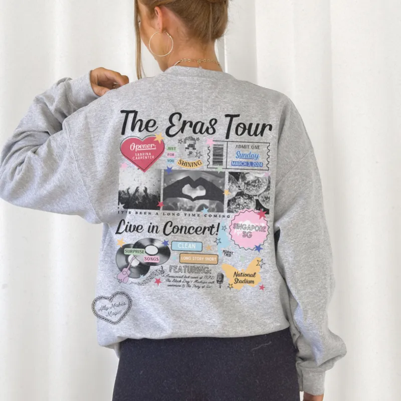 singapore night 2 retro sweater | gildan sold by Ally Makes Magic