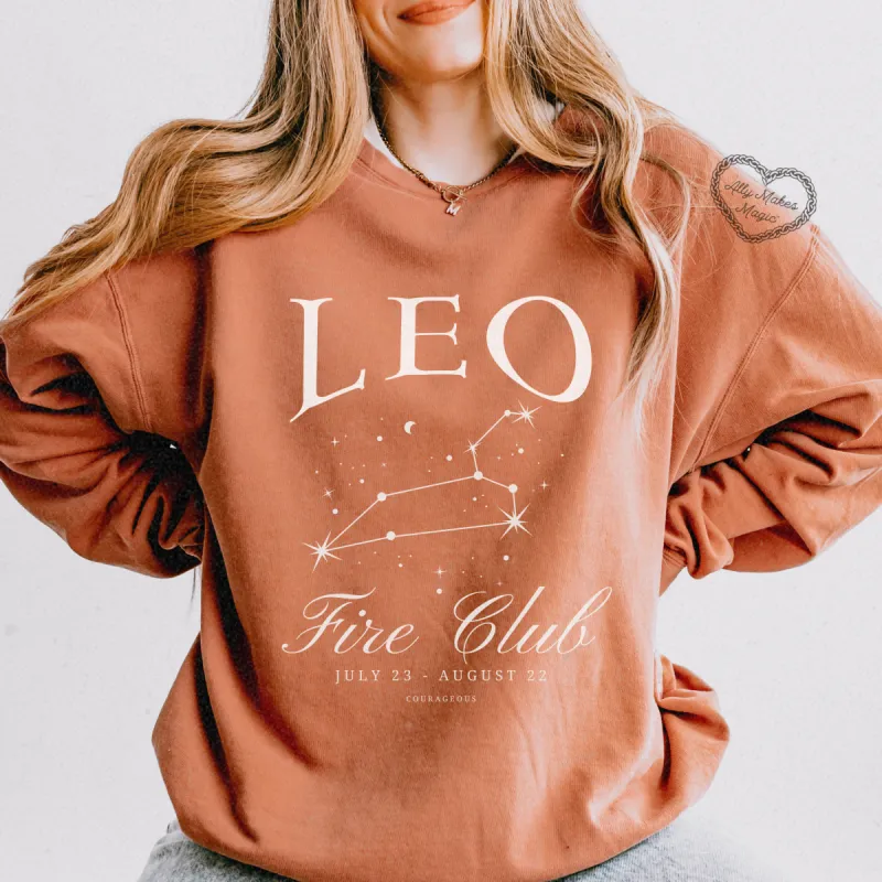 leo zodiac crew sold by Ally Makes Magic