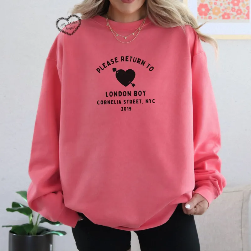 return to taylor: lover crewneck sold by Ally Makes Magic