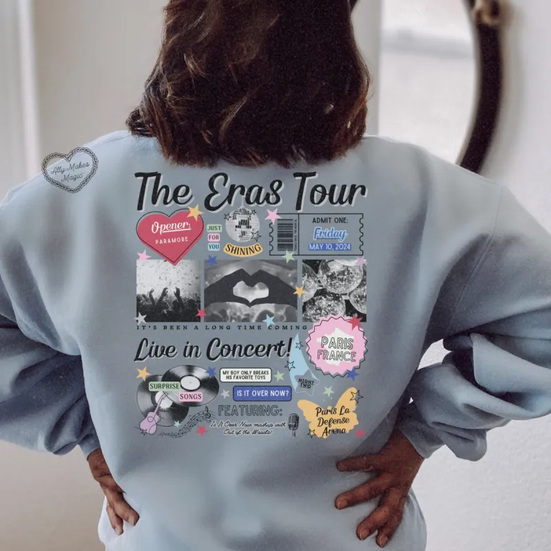 paris night 2 retro sweater | gildan sold by Ally Makes Magic