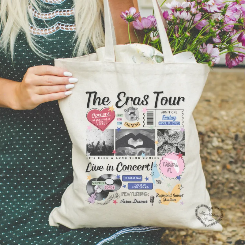 tampa night 2 retro tote bag sold by Ally Makes Magic