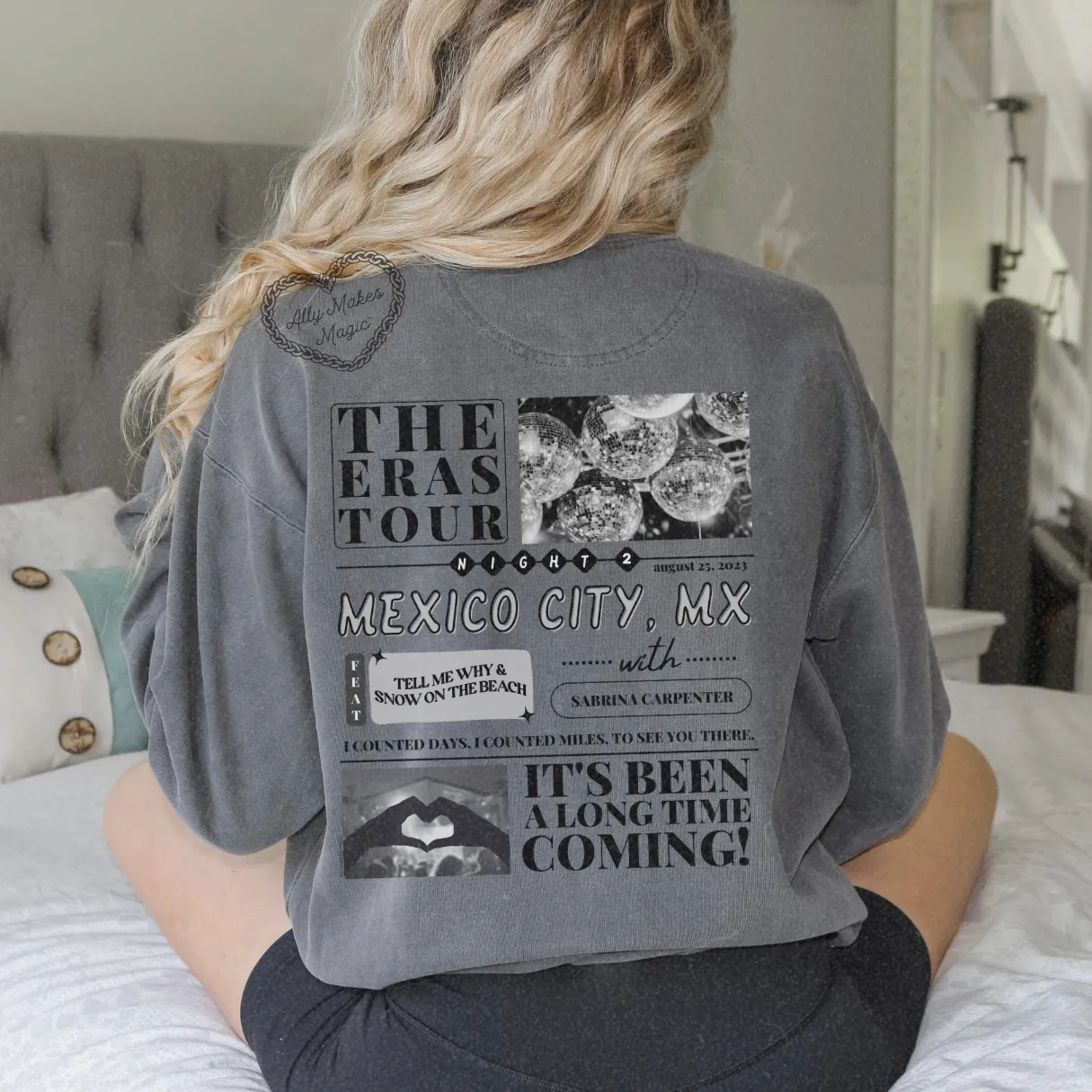 mexico city night 2 pullover | comfort colors sold by Ally Makes Magic