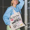 singapore night 5 retro tote bag sold by Ally Makes Magic