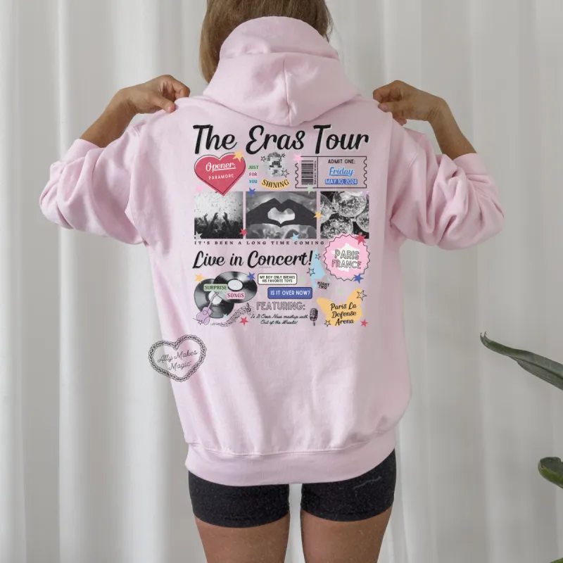 paris night 2 retro hoodie sold by Ally Makes Magic