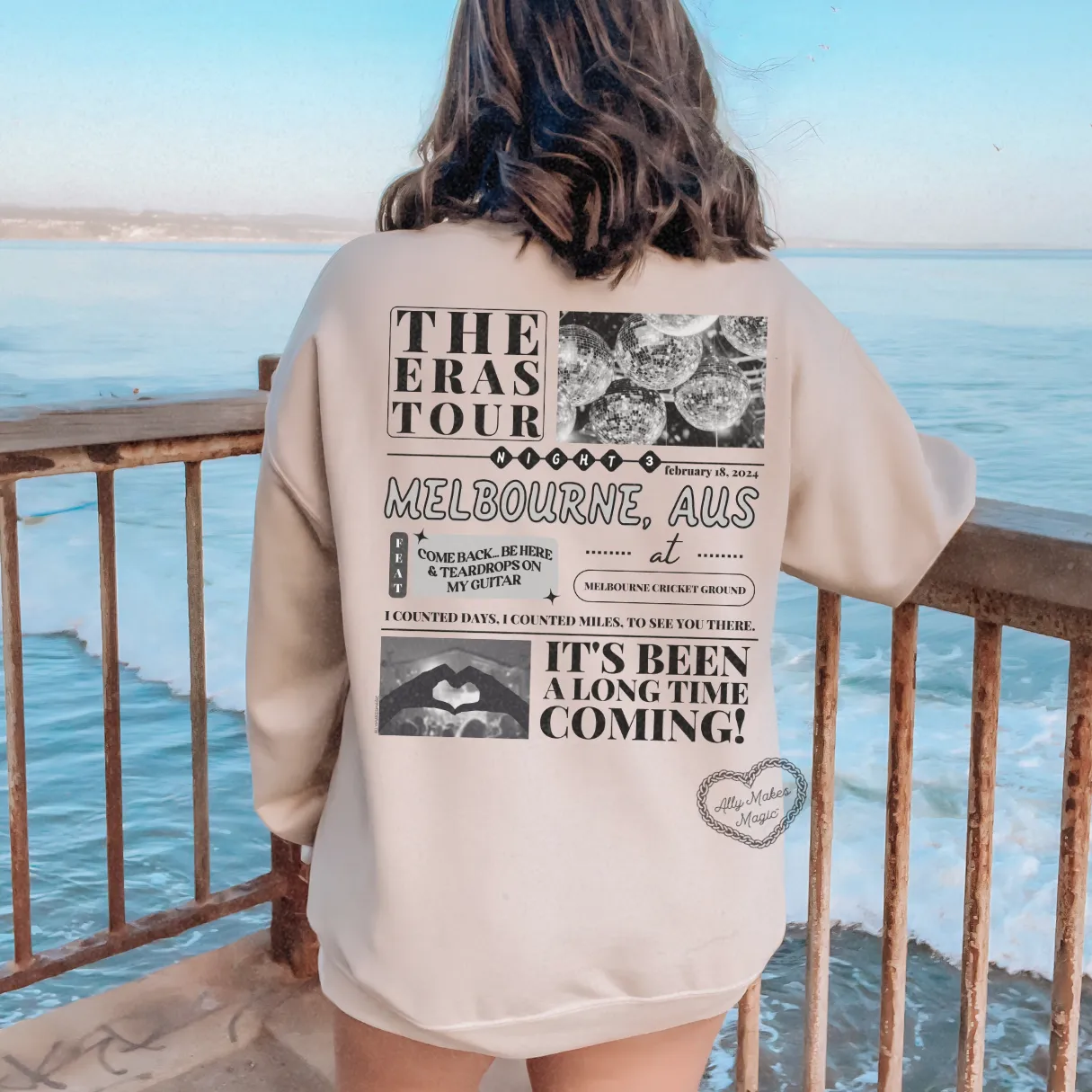 melbourne night 3 sweater | gildan sold by Ally Makes Magic