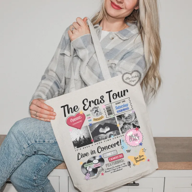 milan night 1 retro tote bag sold by Ally Makes Magic