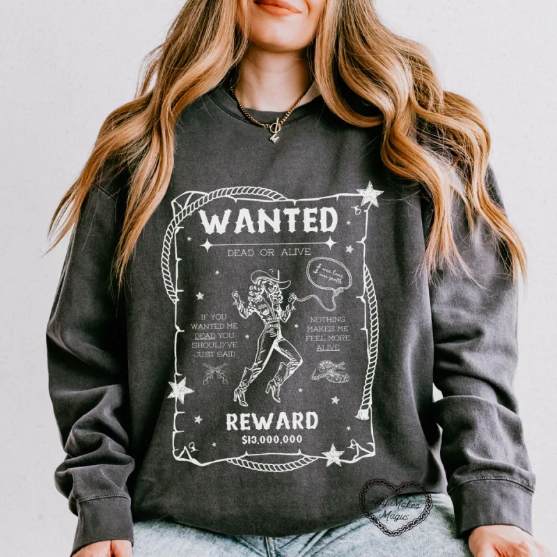 wanted dead or alive! crew sold by Ally Makes Magic