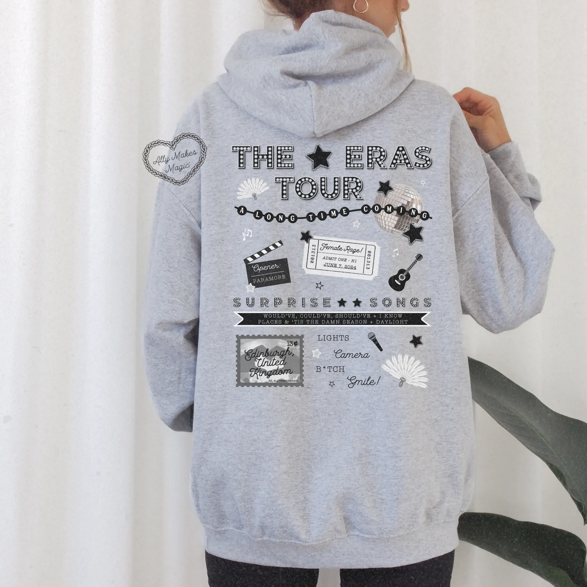 edinburgh night 1 hoodie (tortured) sold by Ally Makes Magic