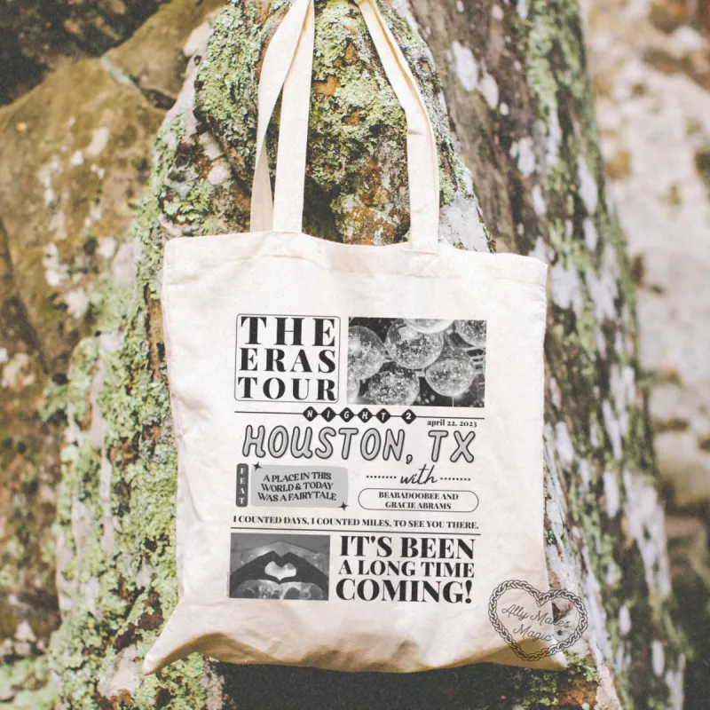 houston night 2 tote bag sold by Ally Makes Magic