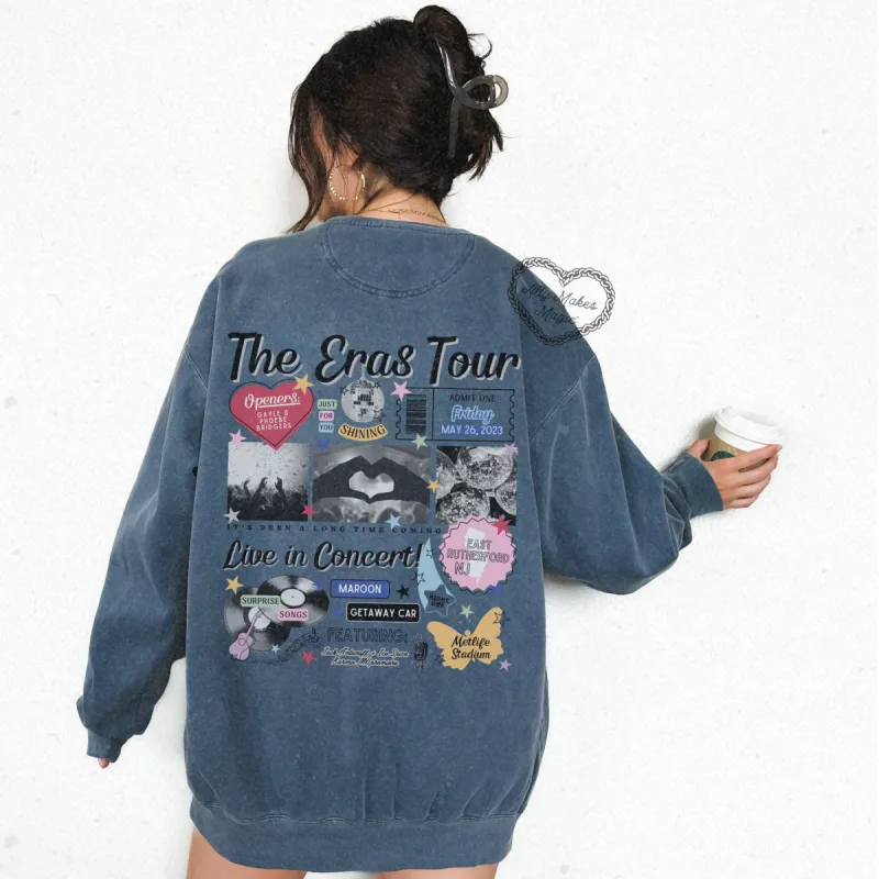 east rutherford night 1 retro pullover | comfort colors sold by Ally Makes Magic