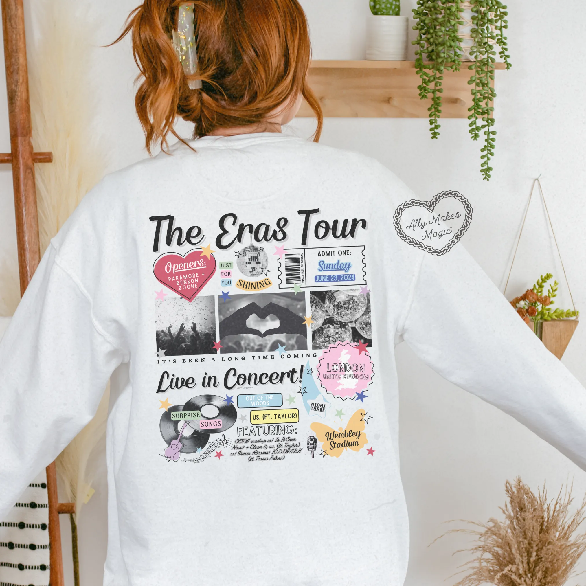 london night 3 retro pullover | comfort colors sold by Ally Makes Magic