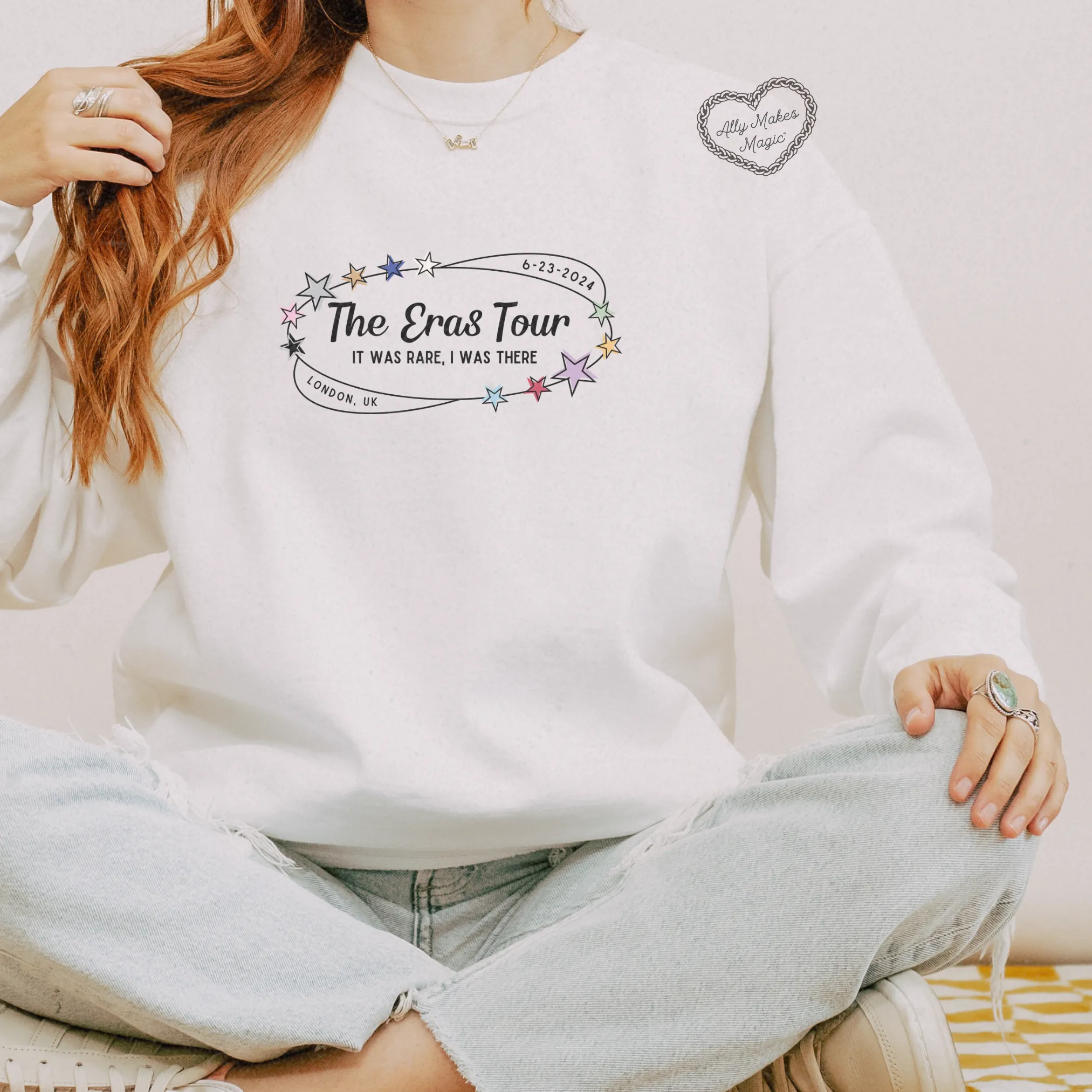 london night 3 retro pullover | comfort colors sold by Ally Makes Magic product image thumbnail 2