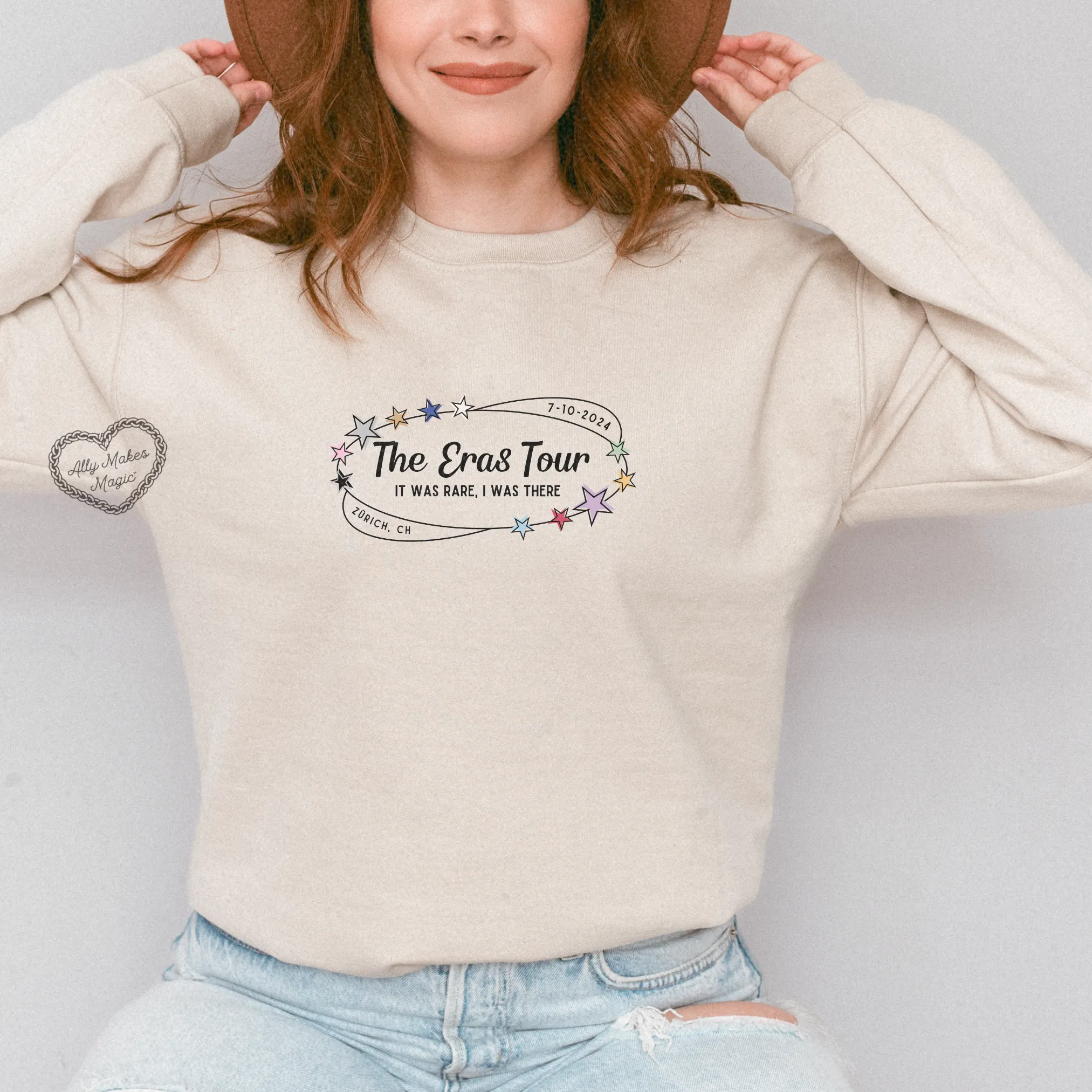 zurich night 2 retro sweater | gildan sold by Ally Makes Magic product image thumbnail 2