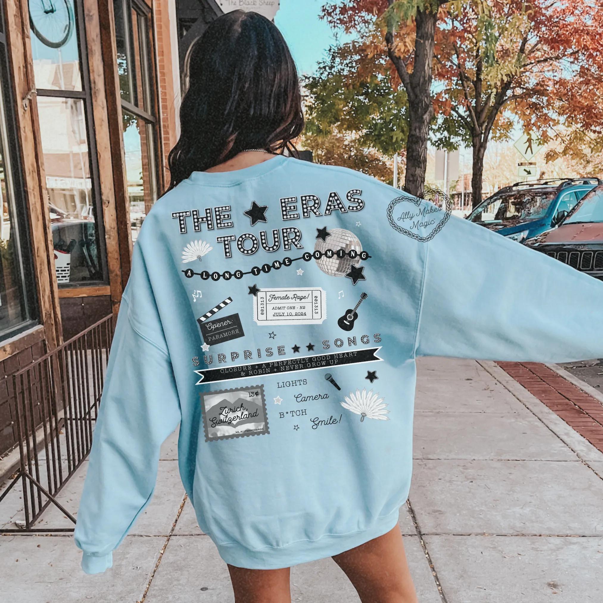 zurich night 2 sweater | gildan (tortured) sold by Ally Makes Magic