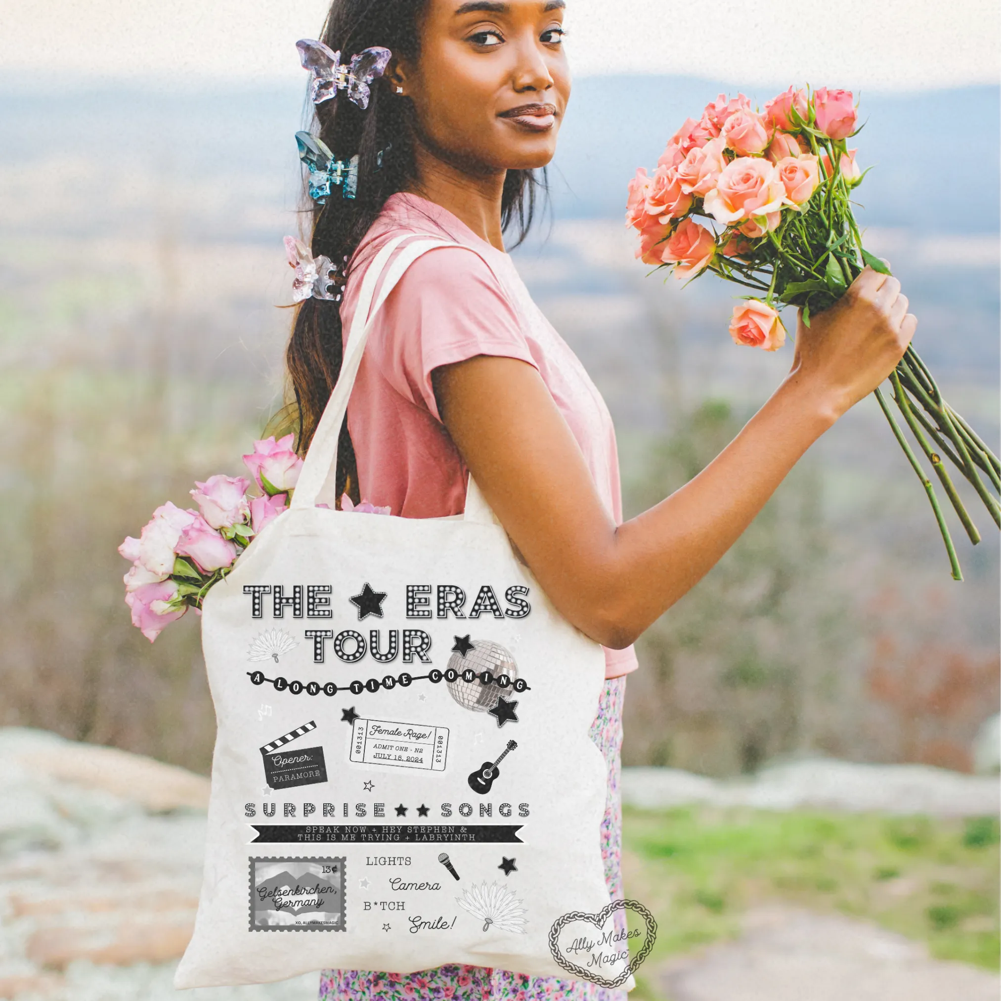 gelsenkirchen night 2 tote bag (tortured) sold by Ally Makes Magic