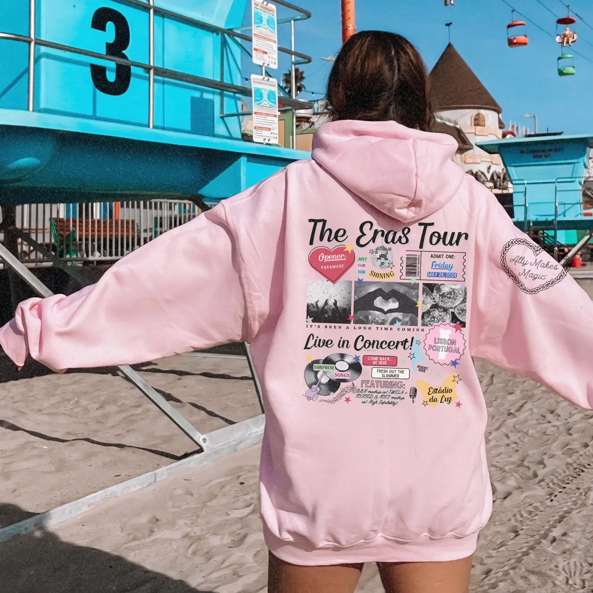 lisbon night 1 retro hoodie sold by Ally Makes Magic